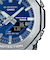 G-SHOCK FULL METAL フルメタル ブルーアクセント GM-B2100AD-2AJF メンズ 腕時計 ソーラー Bluetooth オクタゴン シルバー 国内正規品 カシオ 日本製