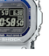 G-SHOCK FULL METAL フルメタル ブルーアクセント GMW-B5000D-2JF メンズ 腕時計 電波ソーラー Bluetooth シルバー 反転液晶 国内正規品 カシオ 日本製