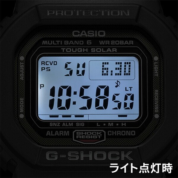 G-SHOCK 5600シリーズ GW-M5610U-1CJF メンズ 腕時計 電波ソーラー デジタル 樹脂バンド ブラック 国内正規品 カシオ ｜ザ・クロックハウスの通販｜&mall（アンドモール）三井ショッピングパーク公式通販