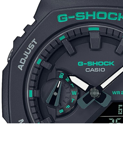 G-SHOCK ミッドサイズ グリーンアクセント GMA-S2100GA-1AJF メンズ