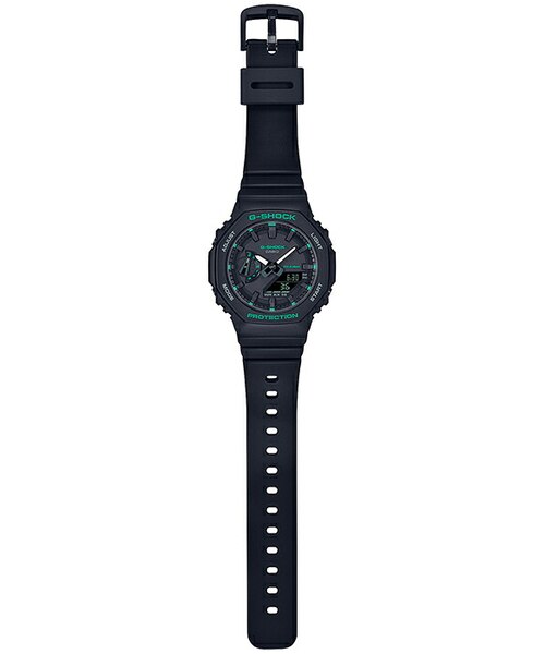 G-SHOCK ミッドサイズ グリーンアクセント GMA-S2100GA-1AJF メンズ