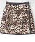 レオパードリバーシブルミニスカート