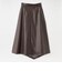 アシンメトリーフェイクレザースカート