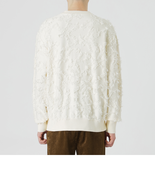 フリンジジャカードクルーカーディガン｜ラブレスの通販｜&mall