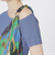 スカーフコンビカットアウトニット