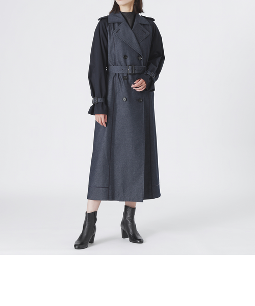 【美品】ブロッキングトレンチコート LOVELESS トレンチコート コート ブロッキングトレンチコート