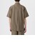 スラブストライプショートスリーブZIPシャツ