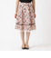 フラワープリント スカート