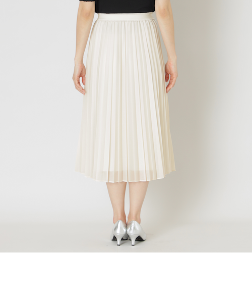 美品オーガンジープリーツスカート　ホワイト オーガンジー プリーツスカート｜トゥービーシックの通販｜&mall