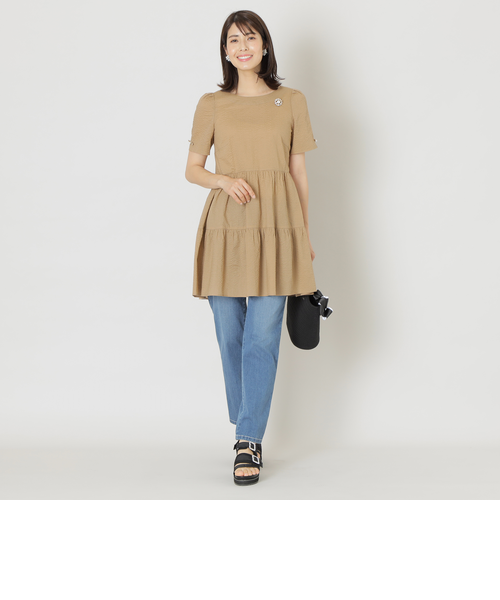 ウエーブローン チュニックブラウス｜トゥービーシックの通販｜&mall