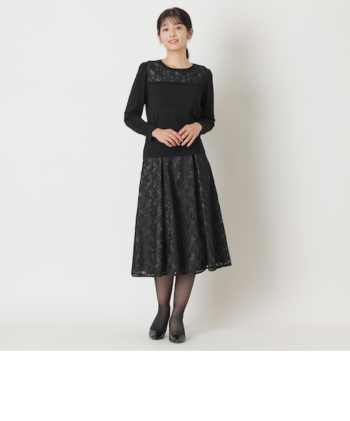 美品 2024AW【トゥービーシック】リボン刺しゅう チュールスカート TO BE CHIC / トゥー ビー シック （レディース） スカート