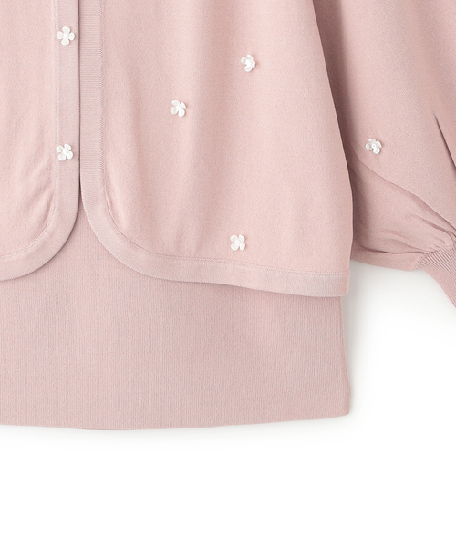 L】ミニフラワーボレロツインセット｜トゥービーシックの通販｜&mall