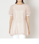 リボンチュール チュニックブラウス