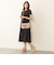 【WEB限定】ボイルワッシャーティアード ドレス
