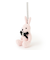 ツイードラビット バッグチャーム【ローズ】