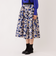 アブストラクトフローラル スカート