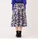 アブストラクトフローラル スカート