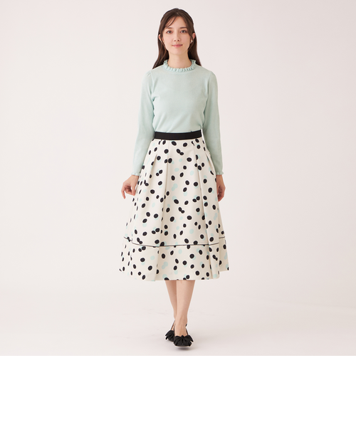 ランダムドット グログランタックスカート｜トゥービーシックの通販
