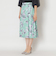 ペインティングフラワープリント スカート