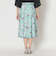 ペインティングフラワープリント スカート