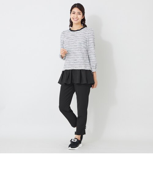 MIXツイードドッキング チュニック｜トゥービーシックの通販｜&mall