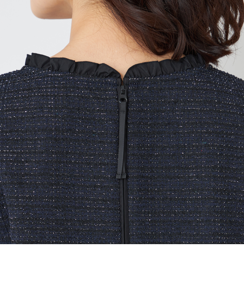 MIXツイードドッキング チュニック｜トゥービーシックの通販｜&mall