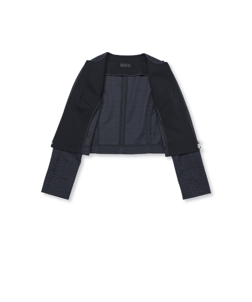 MIXツイード ジャケット｜トゥービーシックの通販｜&mall（アンド