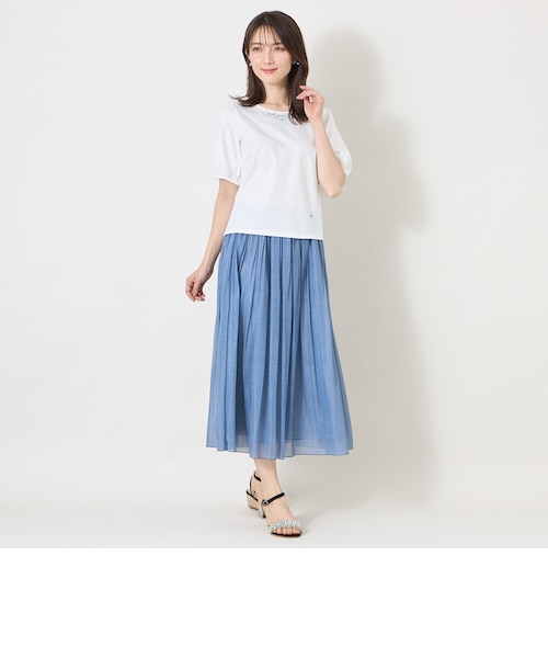 ビジュー＆ホットフィックス カットソー｜トゥービーシックの通販