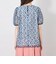 ラッセルドットプリント　ギャザーブラウス