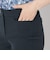 サイドスリットリボン スリムパンツ