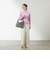 【WEB限定色】バイカラーミドルウールニット