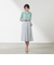 割繊デシン　ギャザーブラウス