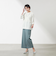 ケーブル柄Aラインチュニックニット