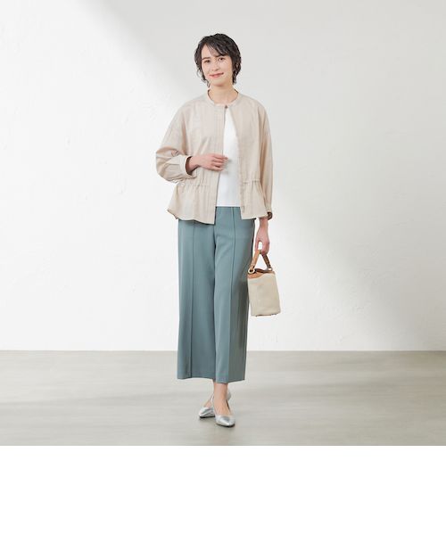 Atelier Aura バンドカラーシャツジャケット o2992200014380314303.jpg