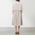 リネンライクポリエステルワンピース　レースボレロセット