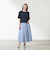 レース切り替え半袖Tシャツ