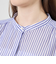 ストライプスタンドカラーブラウス