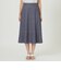 【ウォッシャブル】シャンブレーツイルフレアースカート