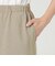 【接触冷感】【ウォッシャブル】リネンライクポリエステルワイドパンツ