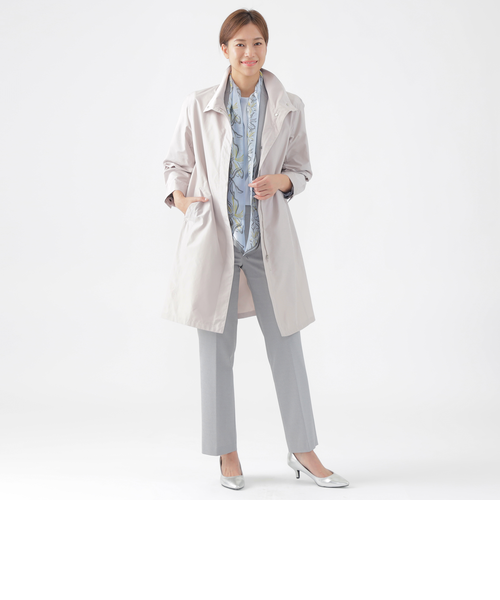 トランスワーク　ウォッシャブル　メモリッシュタッサーコート　ブラック　新品未使用 L】【はっ水】【ウォッシャブル】メモリッシュタッサースタンド