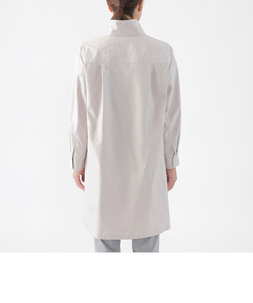 はっ水】【ウォッシャブル】メモリッシュタッサースタンドカラー