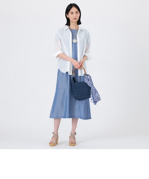 ウォッシャブル】シャルマンダンガリーワンピース｜トランスワークの