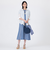 【接触冷感】【ウォッシャブル】シルキーローンシャツブラウス