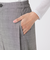 【ウォッシャブル】グレンチェックパンツ