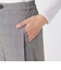 【ウォッシャブル】グレンチェックパンツ
