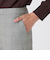 【ウォッシャブル】グレンチェックパンツ