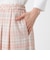 【ウォッシャブル】シアーチェックプリントパンツ