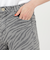 【ウォッシャブル】ゼブラジャカードストレッチデニムパンツ