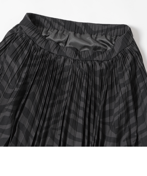 ウォッシャブル】ゼブラプリントアコーディオンプリーツスカート