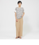 【カタログ掲載品】【ウォッシャブル】コットン麻ブレンドストレッチワイドストレートパンツ